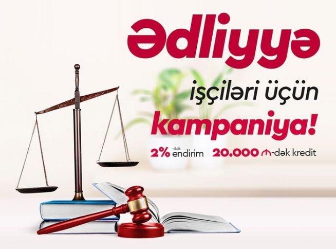 Kapital Bank ədliyyə işçilərinə endirimlə kredit təqdim edir