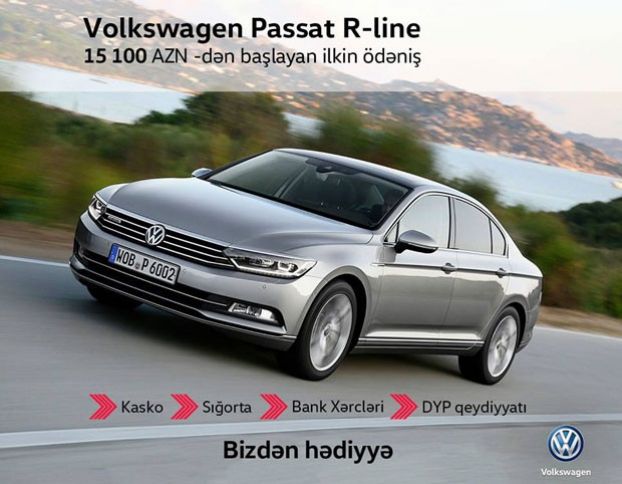 Volkswagen Passat üçün “Kredit Kampaniyası” - MİNİMAL İLKİN ÖDƏNİŞ