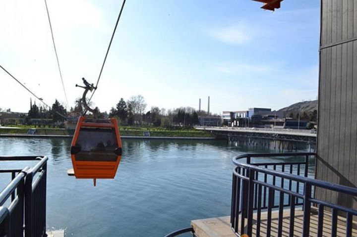 Azərbaycanda ilk dəfə Kür çayı üzərində kanat istifadəyə verilib