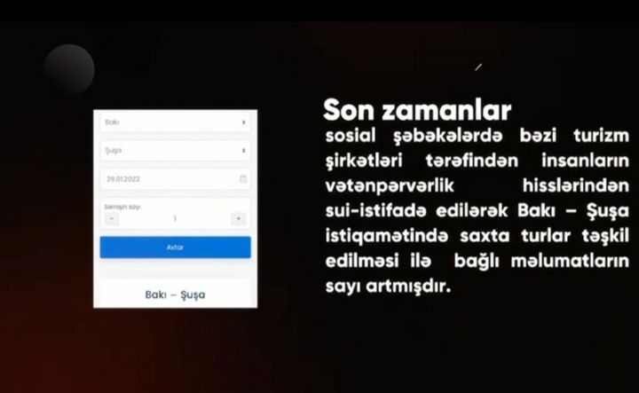 Sosial şəbəkələrdə "Şuşaya bilet" dələduzluğu
