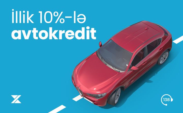 Xalq Bankdan illik 10%-lə avtokredit