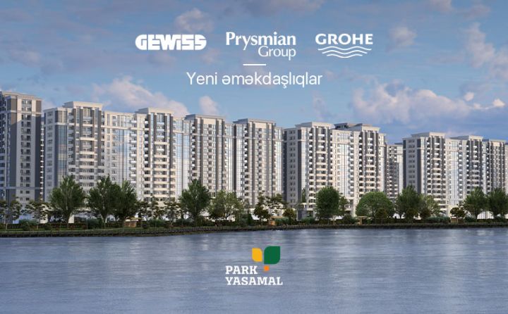 Avropa brendləri istifadə edilmiş tam təmirli mənzillər "Park Yasamal"da