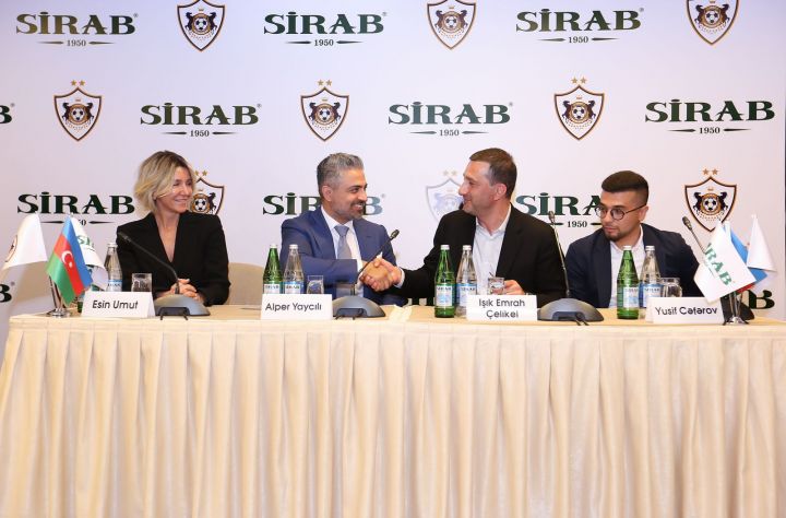 İKİ ÇEMPİON BİRLƏŞDİ - “Sirab” “Qarabağ”ın rəsmi tərəfdaşı oldu - FOTOLAR