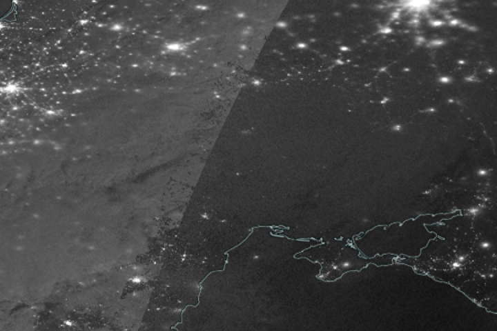 NASA Ukraynanın işıqsız qaldığını göstərən fotonu yayımlayıb