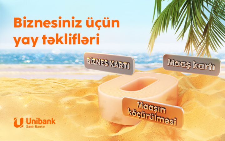 Unibankdan biznes üçün pulsuz kart, ödənişsiz xidmət!